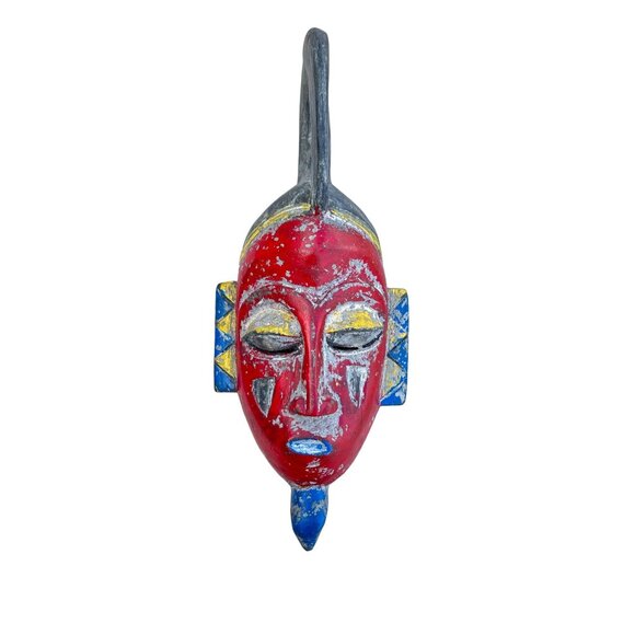 1970 Guru Ivory Coast African Tribal Mask Mythical‎ Powers Human Origins Tribes - Picture 1 of 16